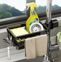 FlowGrip Organizer — Instantly Command Your Sink with Rustproof, Clutter-Free Precision