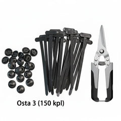 Heavy-Duty Cable Ties (Zip Ties) | UV-Resistant Weatherproof Hold | One-Pull Locking + Smooth Release | 50/150/250 Pack | Optional Metal Cutter