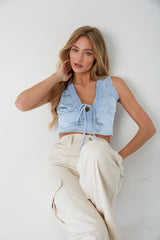 Mischa Lace Trim Crop Top