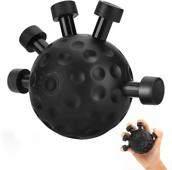 Finger Exerciser Ball for Grip Strength | Individual Finger Buttons for Hand Training | Flexible, Durable Comfort Grip | Rehab & Workout
