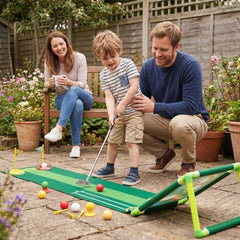 Indoor Putting Game Set for Kids & Adults | Portable Mini Golf Practice + Family Fun | Quick Setup | Home, Office & Backyard