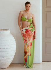 Tropic Rush Cut Out Maxi Dress - Jungle Floral