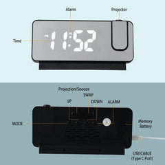 ClockCast™ Convenient Night Projection