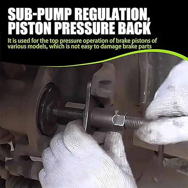 Brake Pad Return Tool | Universal Piston Pushback Tool for Cars & Light Trucks | Alloy Build, Cross Handle | DIY Brake Jobs