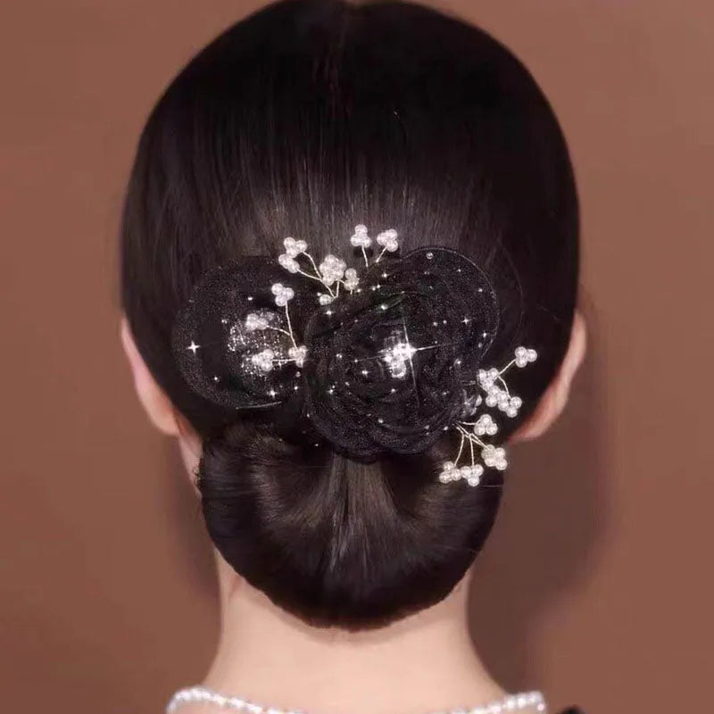 PetalTwist – Easy Bun Maker with Flower Charm