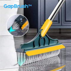Floor Cleaning Brush | V-Shaped Head | 120° Rotating | Adjustable Handle | GapBrush