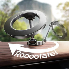 Magnetic Car Phone Mount | 360° Rotation + Strong Hold for Dash/Windshield | One-Hand Mounting | Fits Most Smartphones