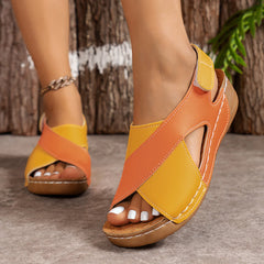 Slope Heel Sandals