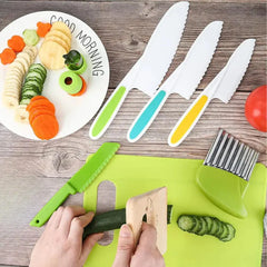 Kids Cooking Set (Ages 2–5) | BPA-Free, Non-Toxic Tools for Little Hands | Dishwasher Safe | Child-Friendly Knife + Utensils