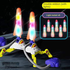 Kids Stomp Rocket Launcher Toy | Foot-Powered Air Pump Launch Pad + Foam Rockets | Outdoor STEM Play | Ages 3+ | Fast Setup