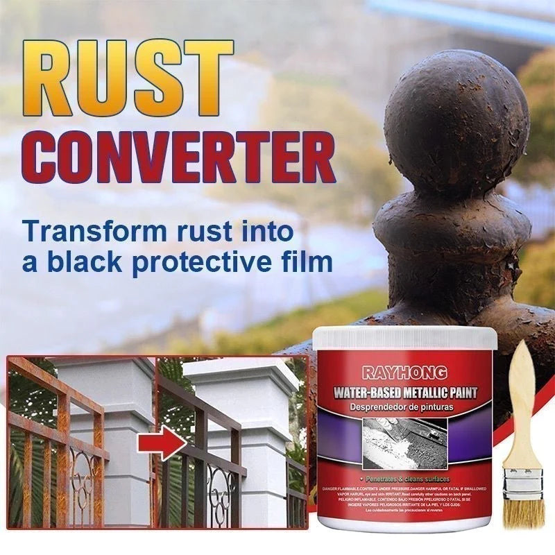 Rust Converter & Protective Coating | Stops Rust and Seals Metal Surfaces | Brush-On, Fast-Drying Finish | For Cars, Tools & Outdoor Metal