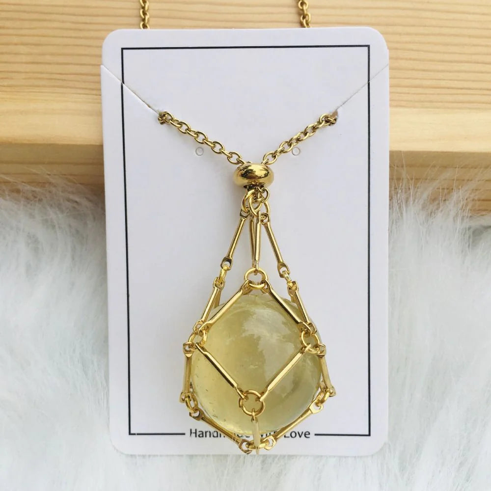 JoyauDiamanté™ - Interchangeable Crystal Stone Necklace for a Radiant Style and Inner Harmony