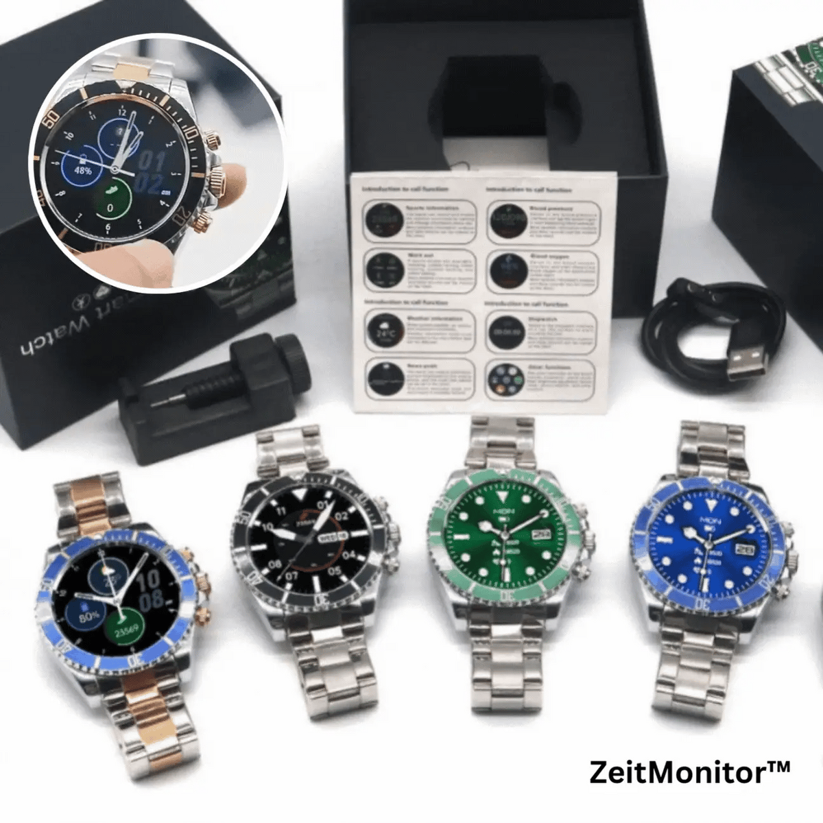 TimeNerve™ Rotatable Smart Watch