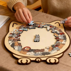 CatPuzzle – Wooden Cat Puzzle 135 Pieces — Art, Calm & Style Combined in One Set