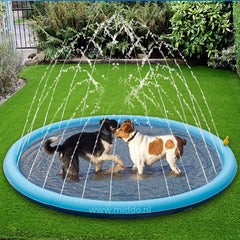 Outdoor Splash Pad for Kids & Dogs | Connects to Any Garden Hose | Durable Scratch-Resistant PVC | Foldable | 39–75 in