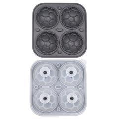 Football Ice Mold (2-Pack) | Large Round Sphere Ice for Whiskey & Cocktails | Slow-Melt, Leak-Resistant Seal | Easy-Fill Silicone Tray