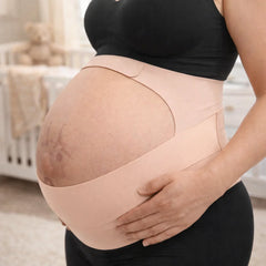 Maternity Support Belt | Adjustable Belly Band for Back & Hip Support | Breathable, Discreet Under Clothes | M–XL