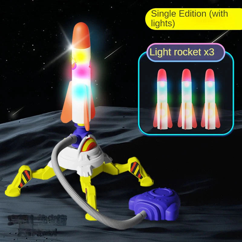 Kids Stomp Rocket Launcher Toy | Foot-Powered Air Pump Launch Pad + Foam Rockets | Outdoor STEM Play | Ages 3+ | Fast Setup