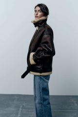Karina | Reversible jacket made of synthetic material