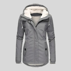 Long Waterproof Winter Jacket with Hood & Lining