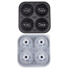 Football Ice Mold (2-Pack) | Large Round Sphere Ice for Whiskey & Cocktails | Slow-Melt, Leak-Resistant Seal | Easy-Fill Silicone Tray