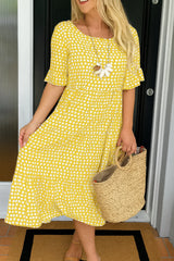 Iris | Sable Midi Dress
