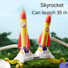 Kids Stomp Rocket Launcher Toy | Foot-Powered Air Pump Launch Pad + Foam Rockets | Outdoor STEM Play | Ages 3+ | Fast Setup