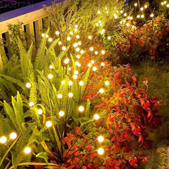 Solar Garden Lights with Flexible Stems | Waterproof Outdoor Decor, Warm White or RGB | 6–8 Hour Auto Glow | 6-Pack