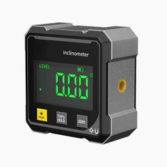 Digital Angle Finder & Level Gauge | Laser-Sharp Angle Measurements for Carpentry, Roofing & Tile | Backlit Display + Magnetic Base | Rechargeable