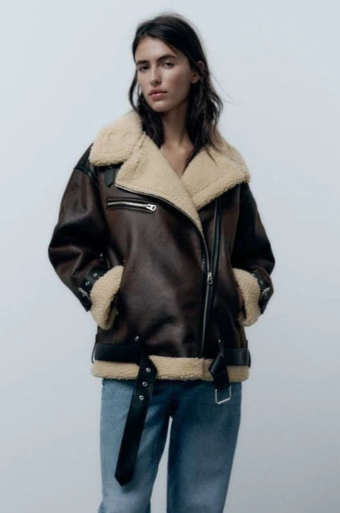Karina | Reversible jacket made of synthetic material