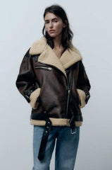 Karina | Reversible jacket made of synthetic material