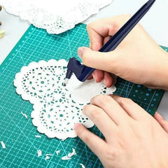 360° Rotating Precision Craft Cutter | Stainless Steel Blade for Paper, Vinyl & Stickers | Ergonomic Ambidextrous Grip | 17.8 cm