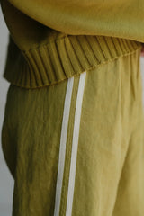 The Linen Crop Stripe Pant