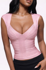 Fina Crop Top | Flattering Bandage Design, True to Size Fit