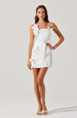 Cerelia 3D Floral Mini Dress