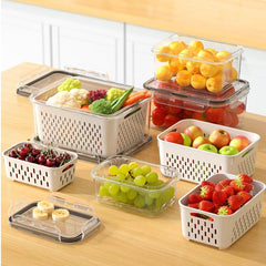 Airtight Food Storage Containers | Leakproof Snap-Lock Lids for Snacks & Meal Prep | Keeps Food Fresher Longer | Reusable, Easy Clean