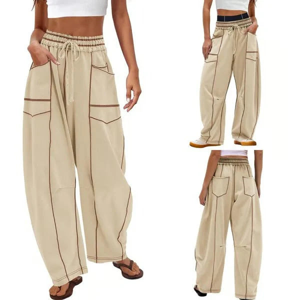 ComfyBarrel – Wide Leg Lounge Sweatpants with Pockets