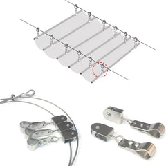 Shade Sail Hardware Kit 304 Stainless Steel | Rust-Proof Clamps + Pulleys | Easy Tension Control | Outdoor Weatherproof Set