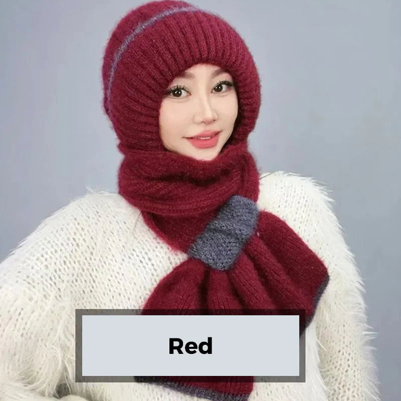 The ThermoKnit Scarf-Hat - Your Head, Ears, and Neck Protected + 50% OFF