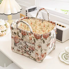 BohoNest – Woven Fabric Storage Basket