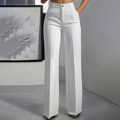 Elysia Wide Leg Pants | High-Waisted, Wrinkle-Resistant, Women’s Palazzo Trousers
