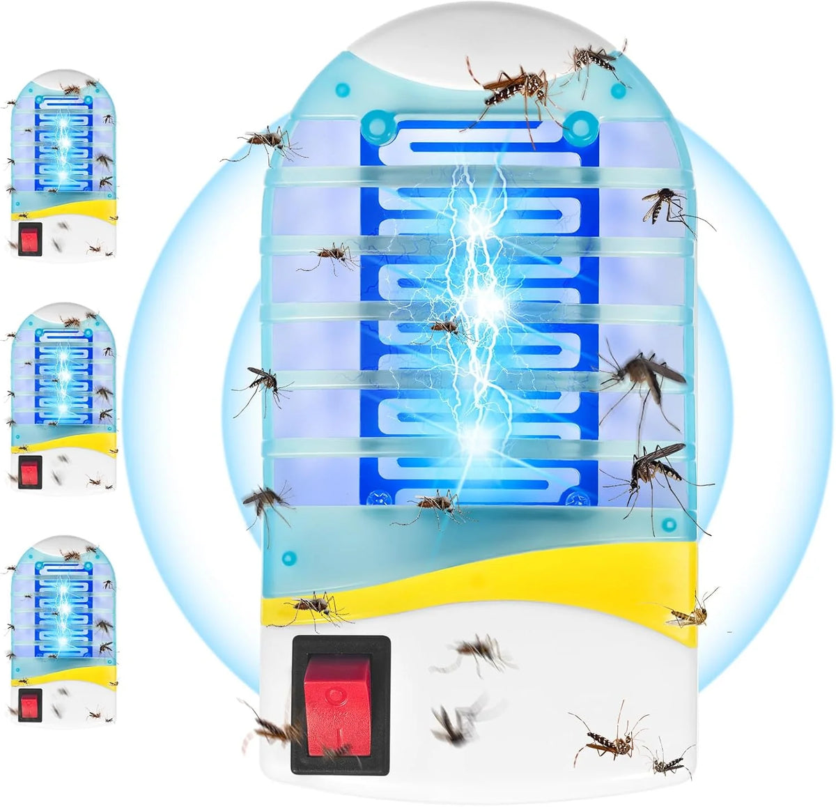 Indoor Mosquito Killer Lamp with Blue UV Attractant | Silent Electric Bug Zapper | Chemical-Free | Covers up to 500 sq ft