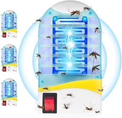 Indoor Mosquito Killer Lamp with Blue UV Attractant | Silent Electric Bug Zapper | Chemical-Free | Covers up to 500 sq ft