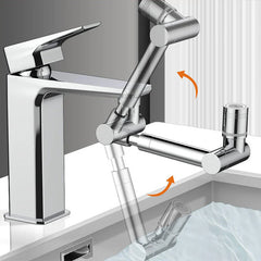 1080° Rotating Faucet Attachment | SpinMaster360 with 2 Spray Modes | Splash-Free Rinsing | Fits Most Standard Taps