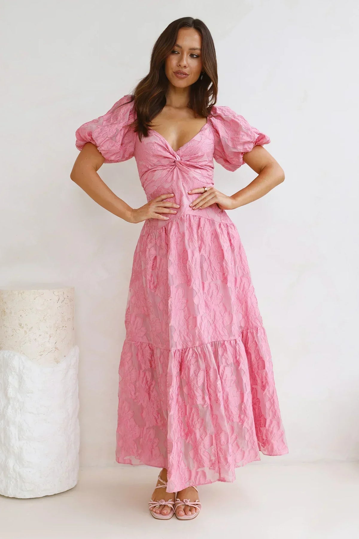 Night To Shine Maxi Dress Pink