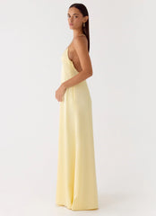 Fine Line Maxi Dress - Yellow