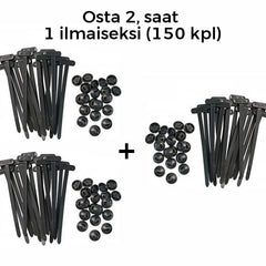 Heavy-Duty Cable Ties (Zip Ties) | UV-Resistant Weatherproof Hold | One-Pull Locking + Smooth Release | 50/150/250 Pack | Optional Metal Cutter