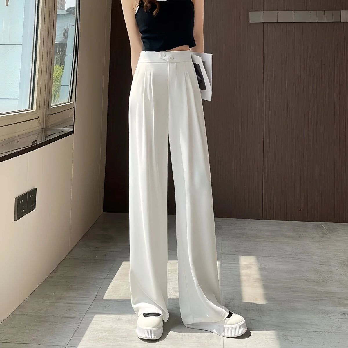SerenSilk™ Plus Size Pants — Effortless Comfort that Flattens, Breathes, and Boosts Your Confidence All Day