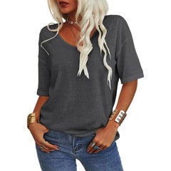 Easeen™ - Arm-Hiding V-Neck Tee for Everyday Ease (1+1 Free)