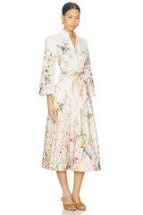 Rebellion Button Midi Dress